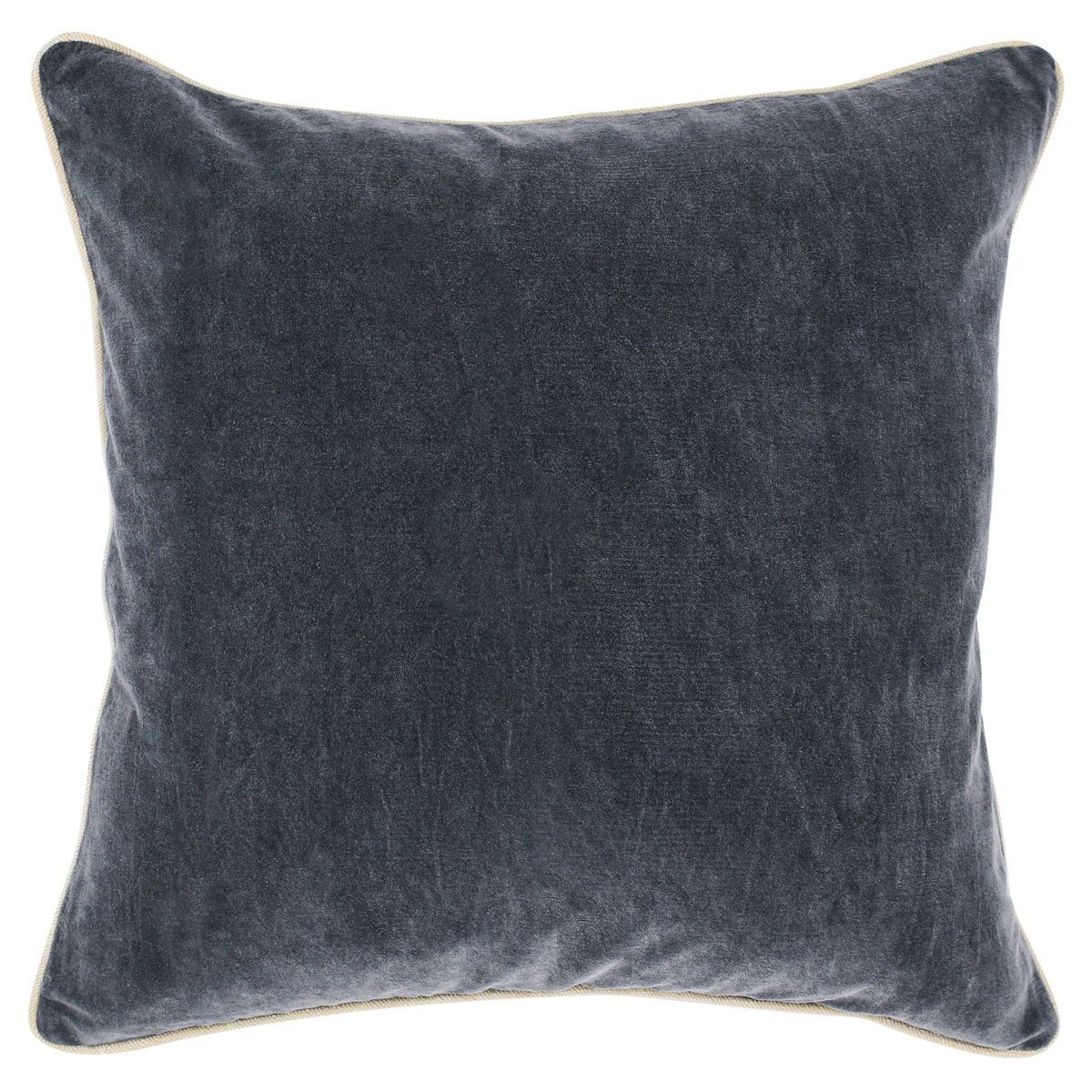 Heirloom Velvet - 22" x 22" SLD Pillow - Stone Gray