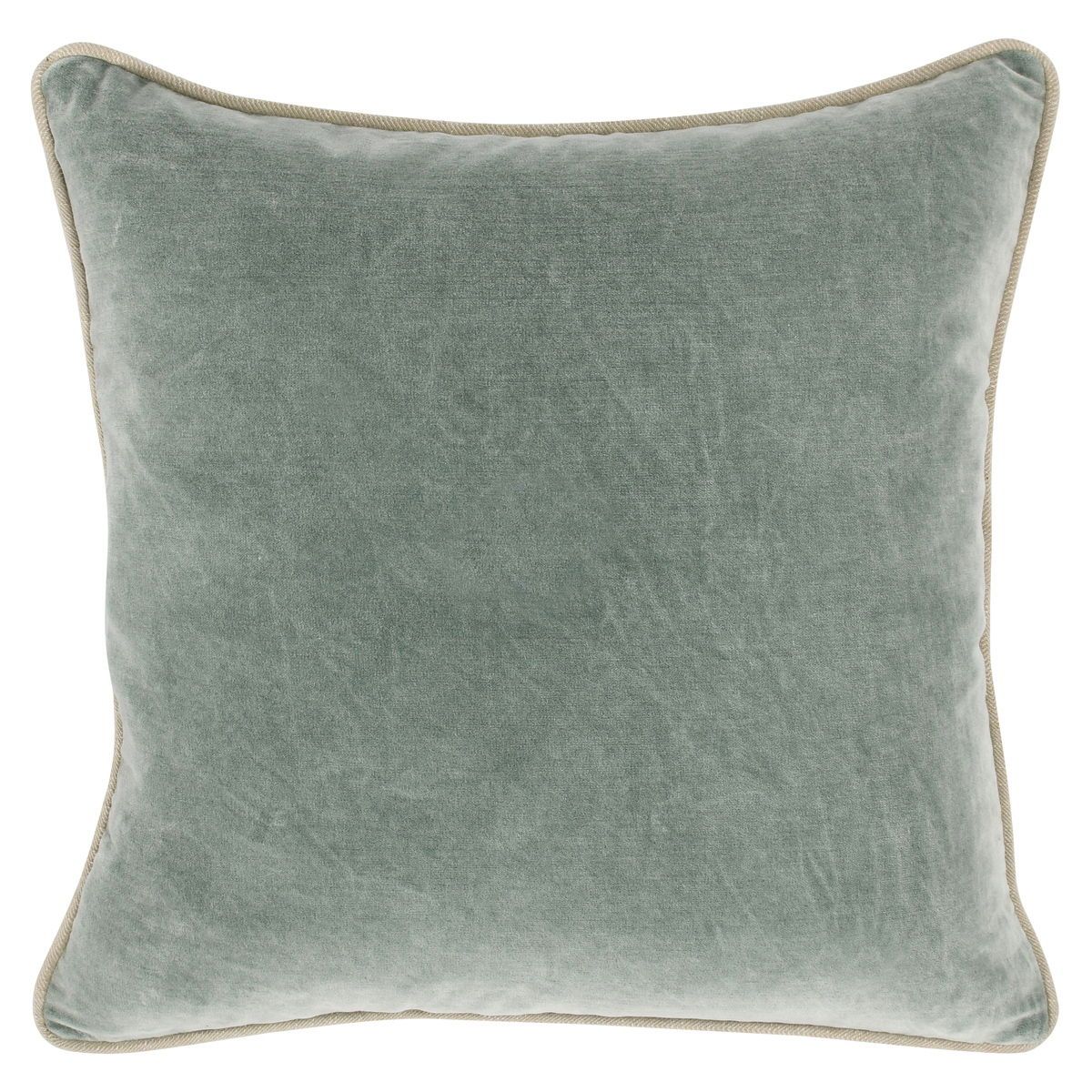Heirloom Velvet - 22" x 22" SLD Pillow - Bay Green
