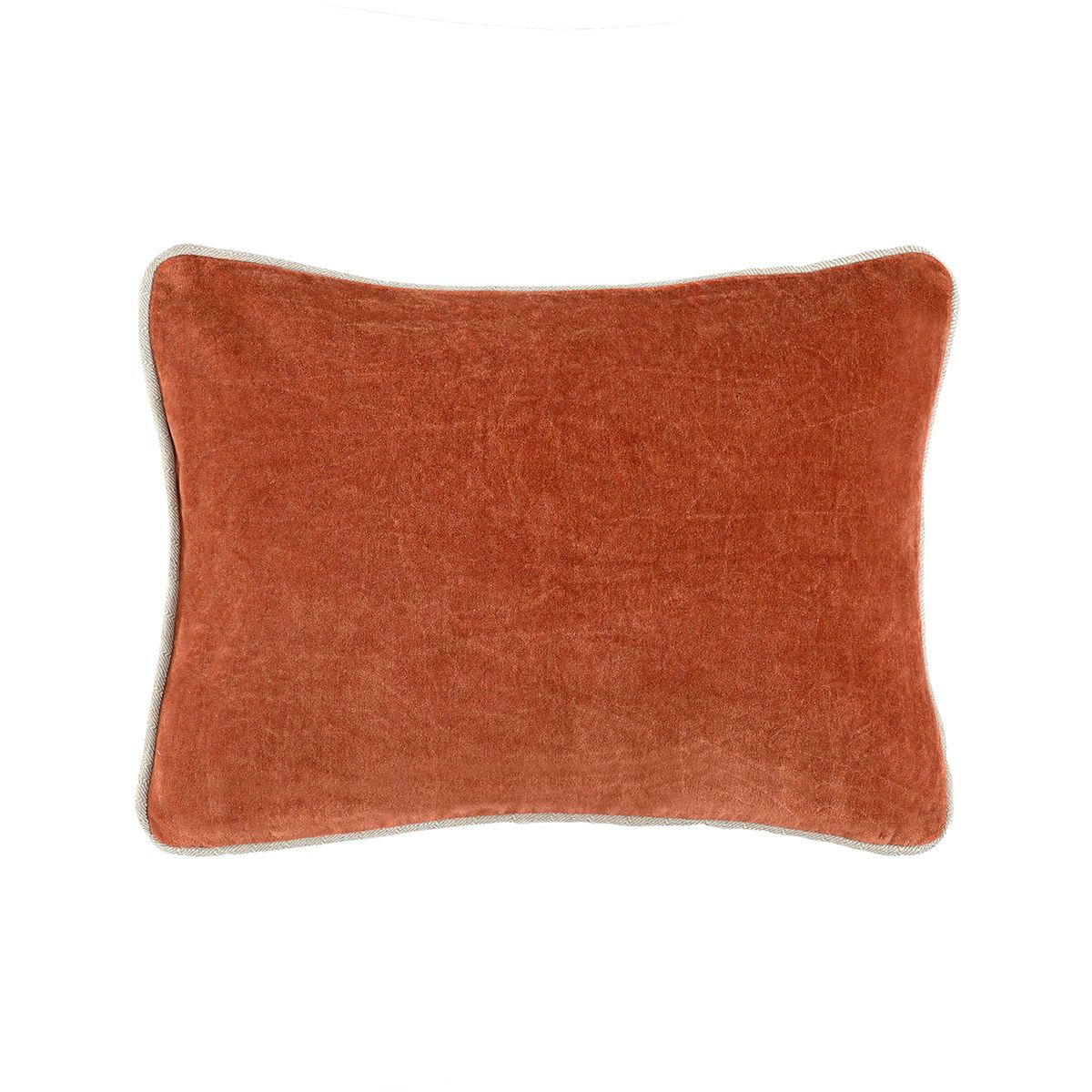 Heirloom Velvet - 16" x 12" SLD Pillow - Terra Cotta