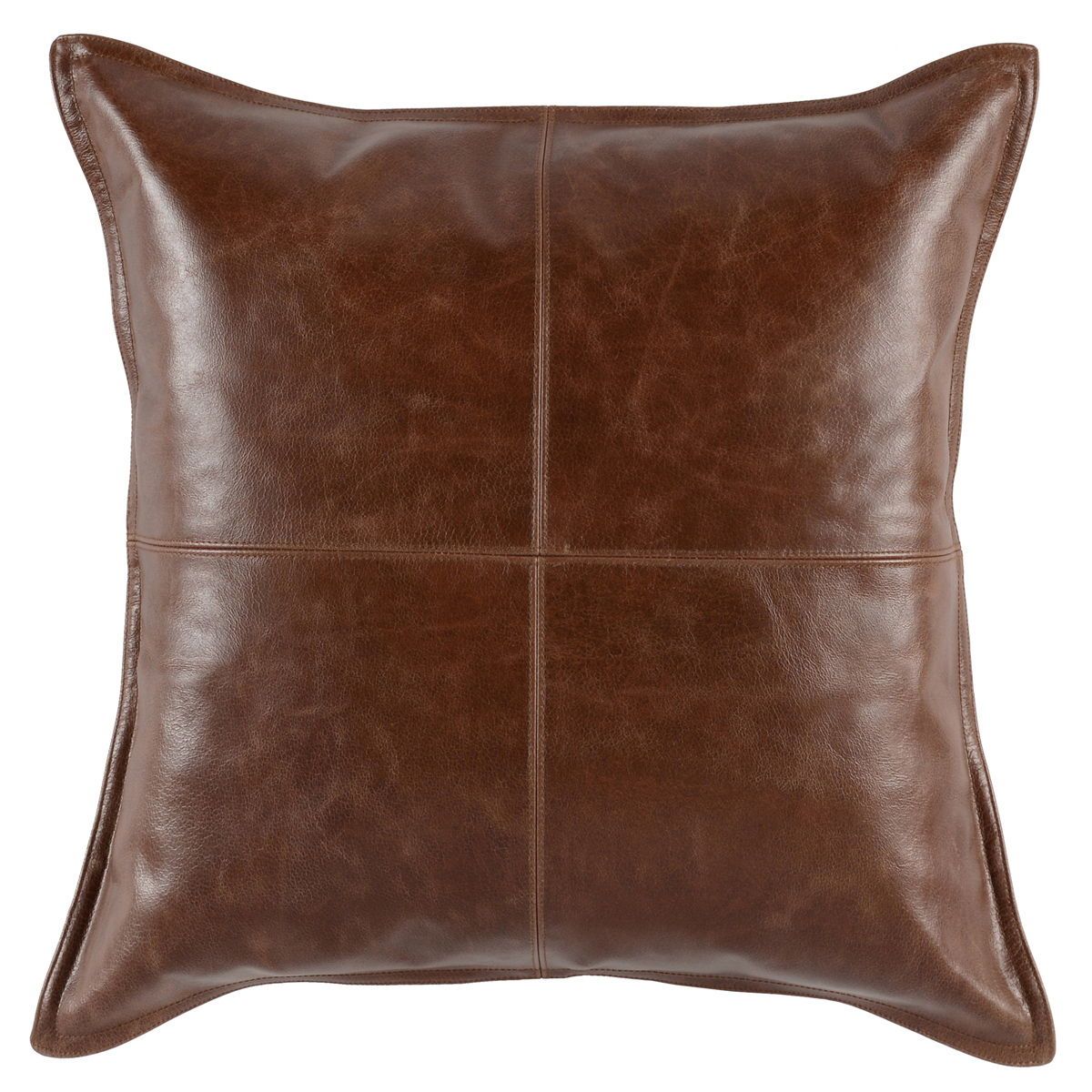 Soco Leather - SLD Leather Pillow - Kona Brown