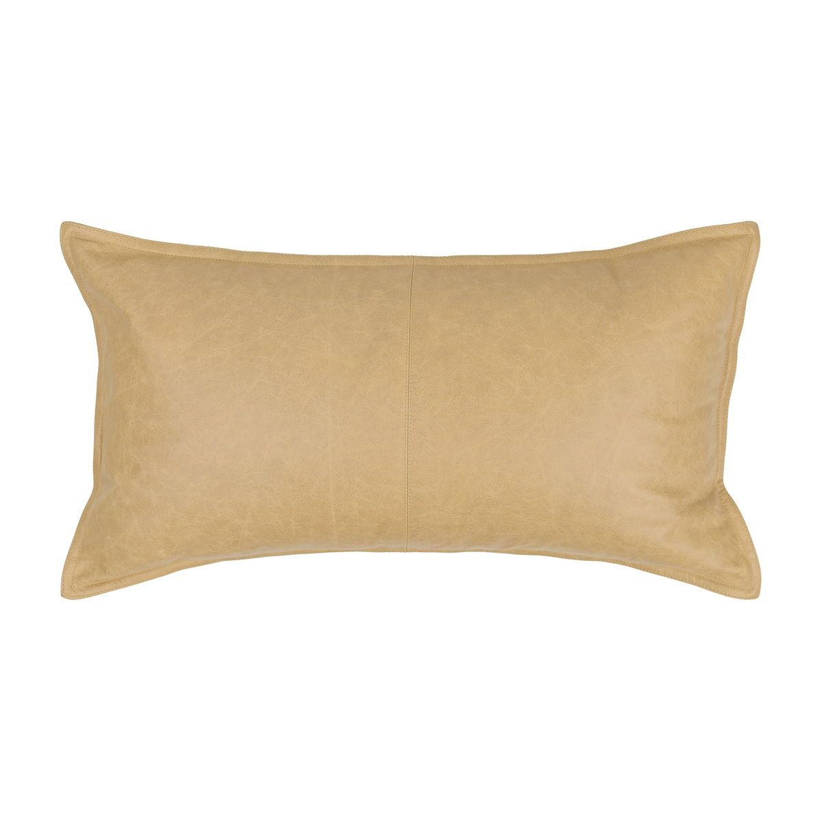 Soco Leather - Leather Pillow 14' x 26' - Golden Wheat