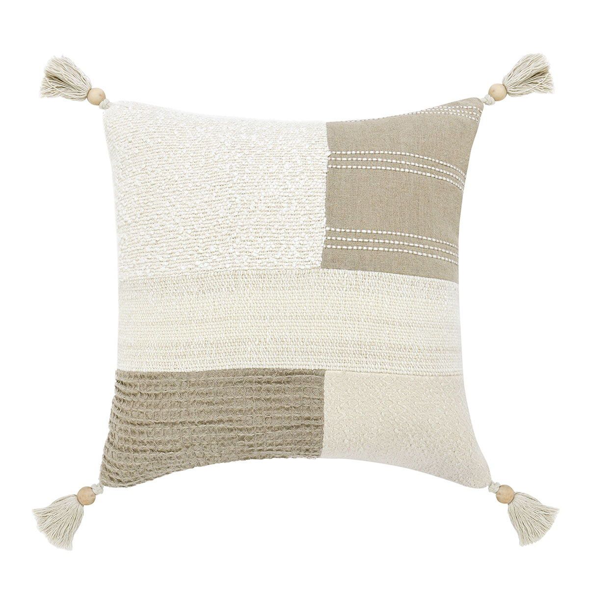 Stillness - 22" x 22" ST Yasa Pillow - Natural/Ivory