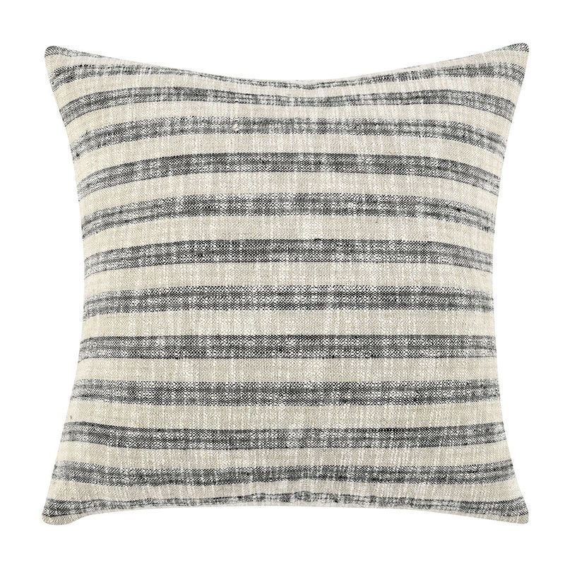 Timeless - 24" x 24" TL Linna Pillow - Natural/Black
