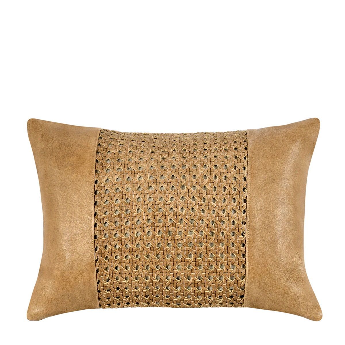 Timeless - 20" x 14" TL Toscano Leather Pillow - Chestnut Brown