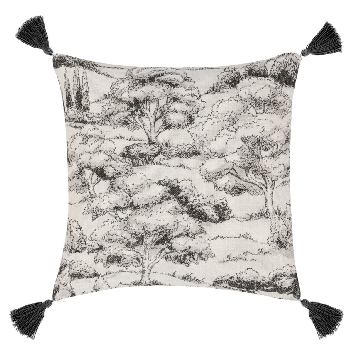 Stonework - Pillow 22' x 22' - Charcoal