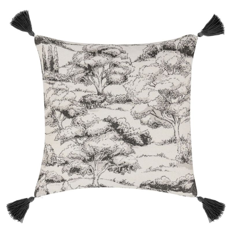 Stonework - Pillow 22' x 22' - Charcoal