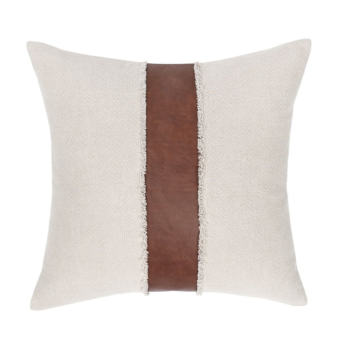 Villa Classics - Steam Pillow 26' x 26' - Natural/Kona Brown