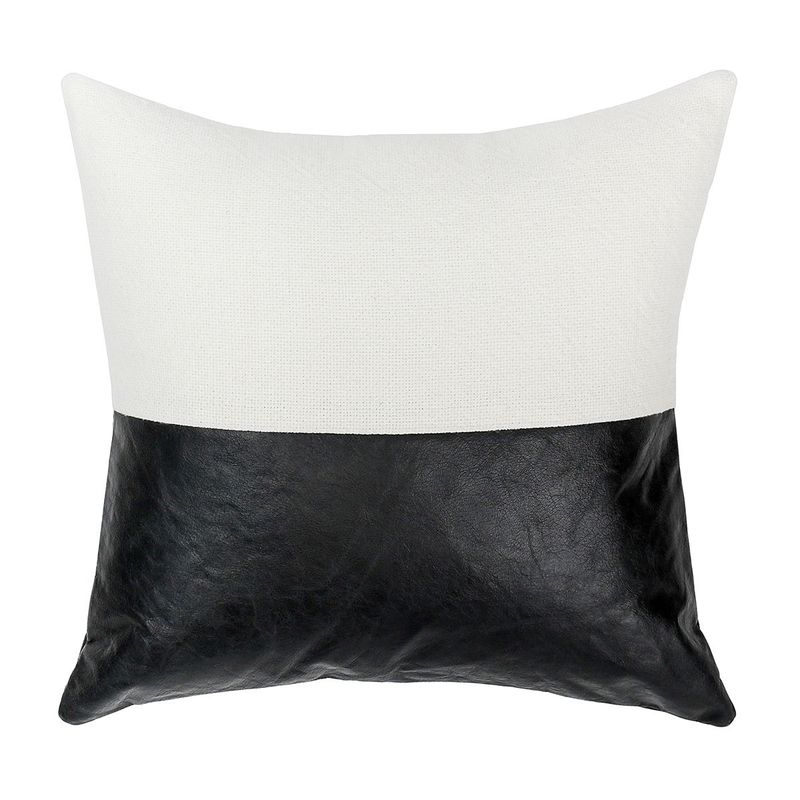 Villa Classics - Canyon Pillow 20' x 20' - Ivory/Dexter Onyx