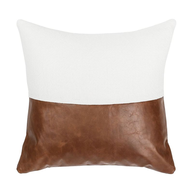 Villa Classics - Canyon Pillow 20' x 20' - Ivory/Kona Brown