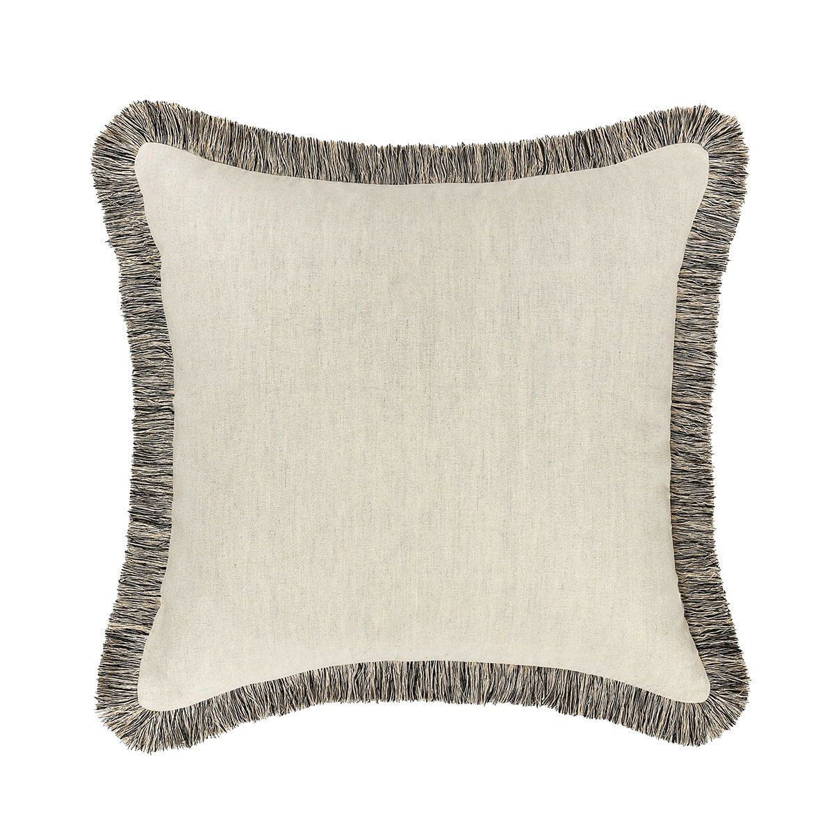 Radiant Oasis - Nola Pillow 24' x 24' - Natural/Black