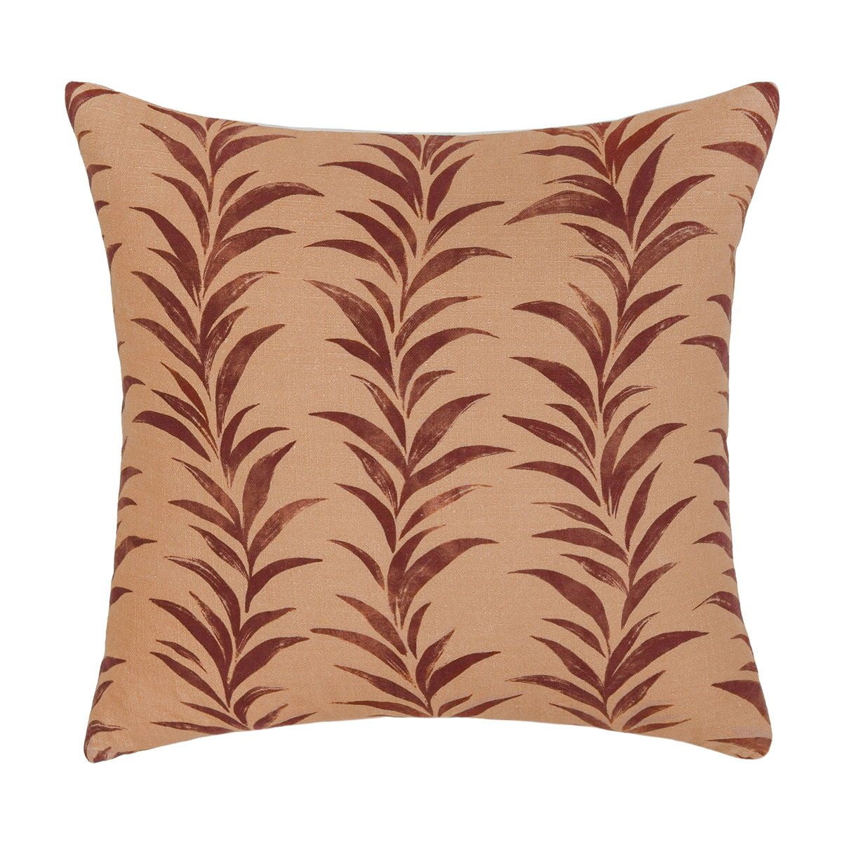 Radiant Oasis - Alula Pillow 22' x 22' - Sienna/Burgundy