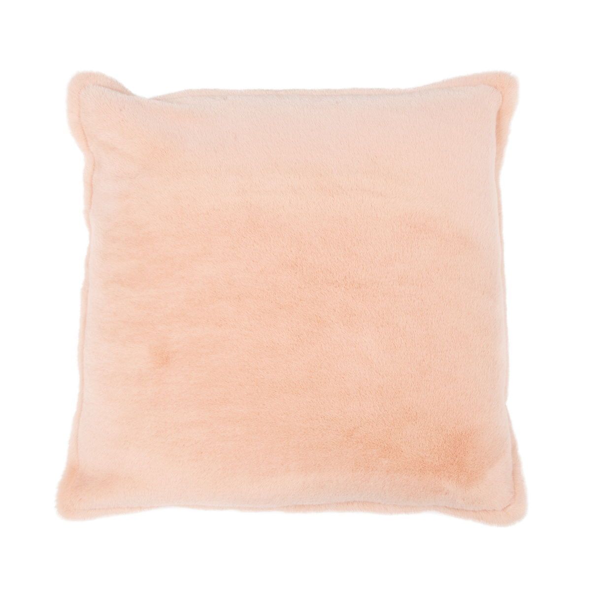 Equilibrium - Taiga Pillow 22' x 22' - Faux Fur Peach