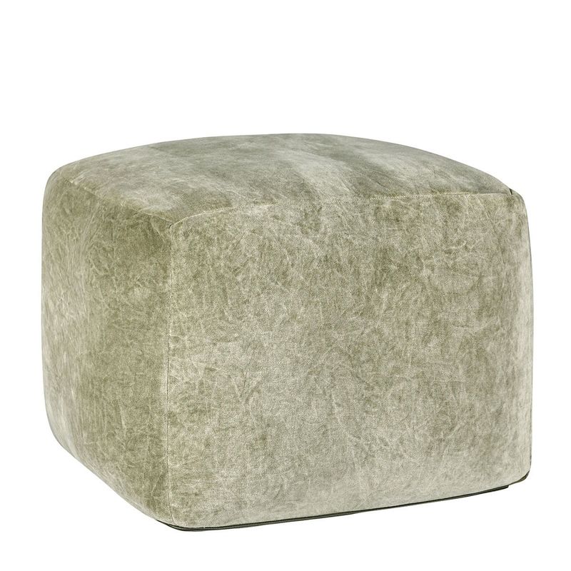 Poufs - Heirloom Velvet Pouf - Moss