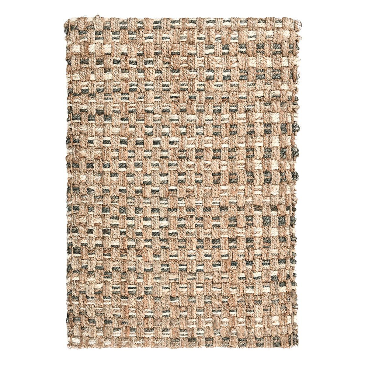 Jute Favorites - 2' x 3' Panama Rug - Natural/Ivory/Gray