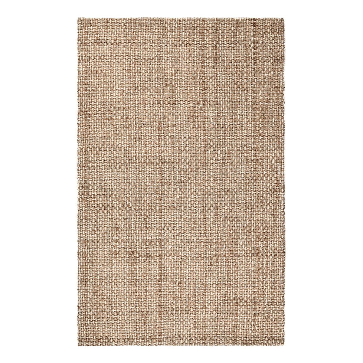 Jute Favorites - 1' x 1' Panama Bold Stripe Rug - Natural/Ivory