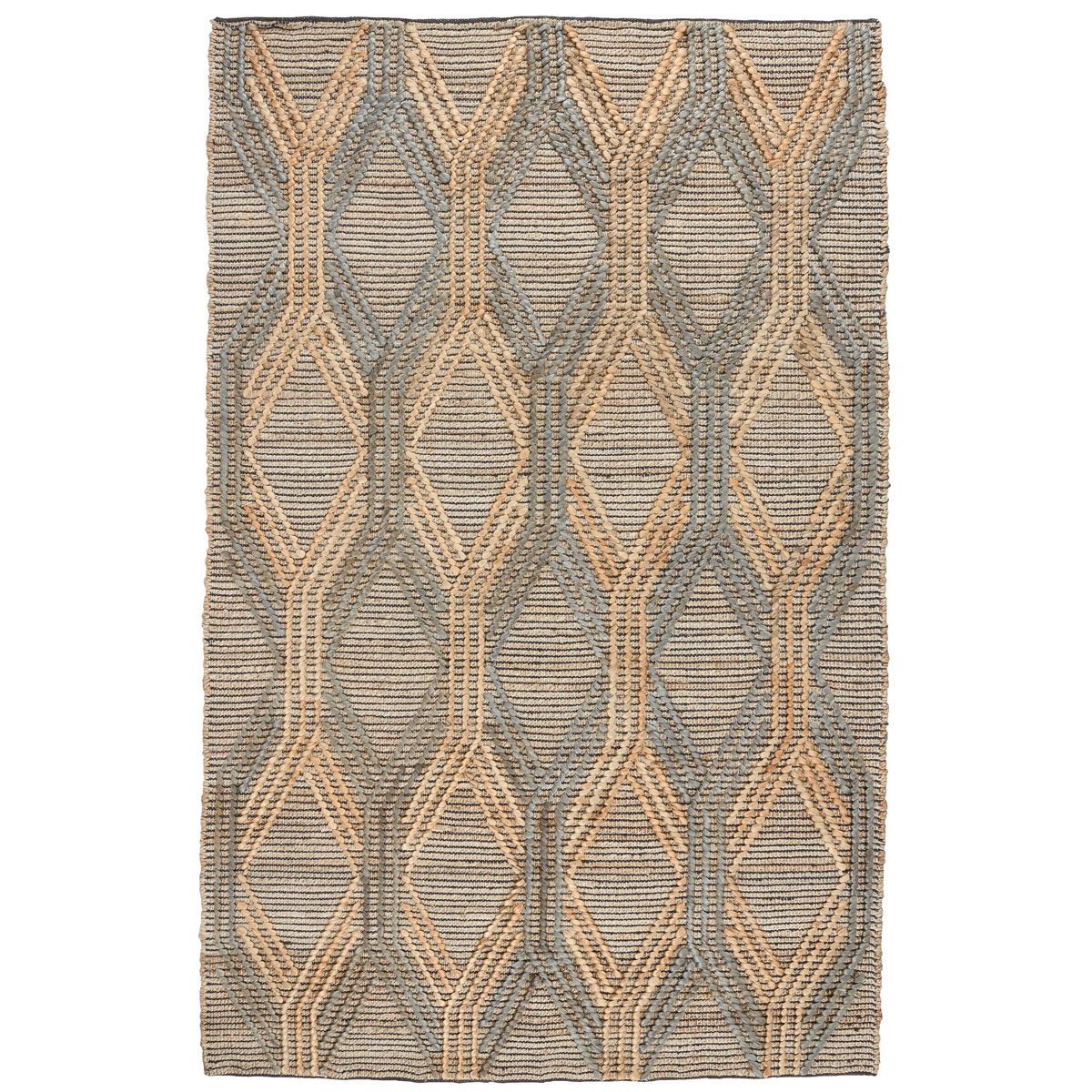 Natural Fiber - 5' x 8' Sylmar Rug - Natural/Mineral Blue