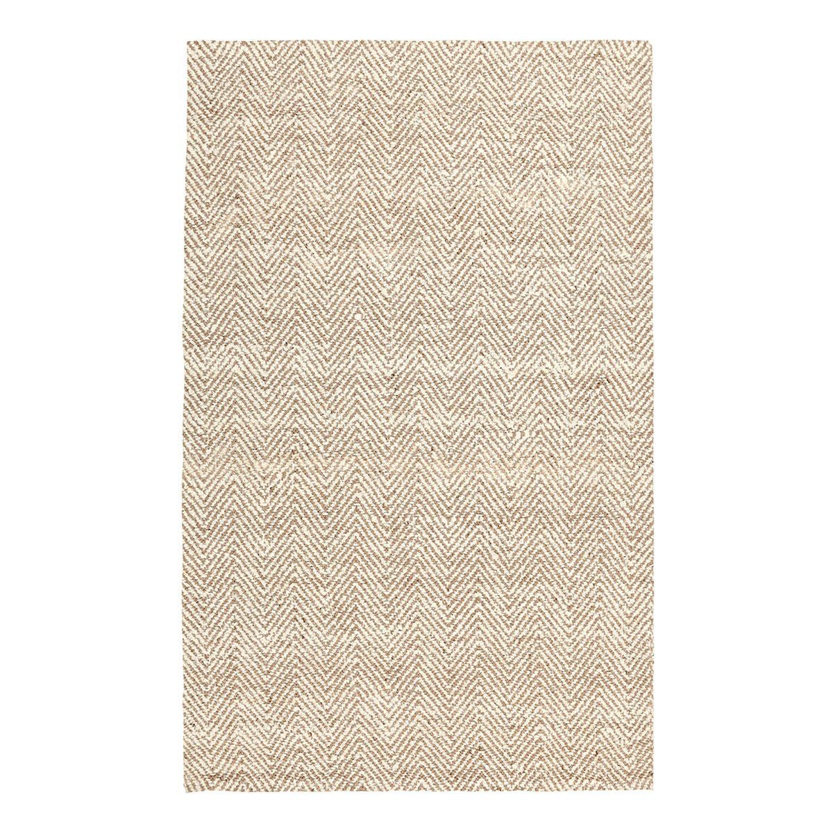 Herringbone - 5' x 8' Chenille Rug - Ivory/Natural