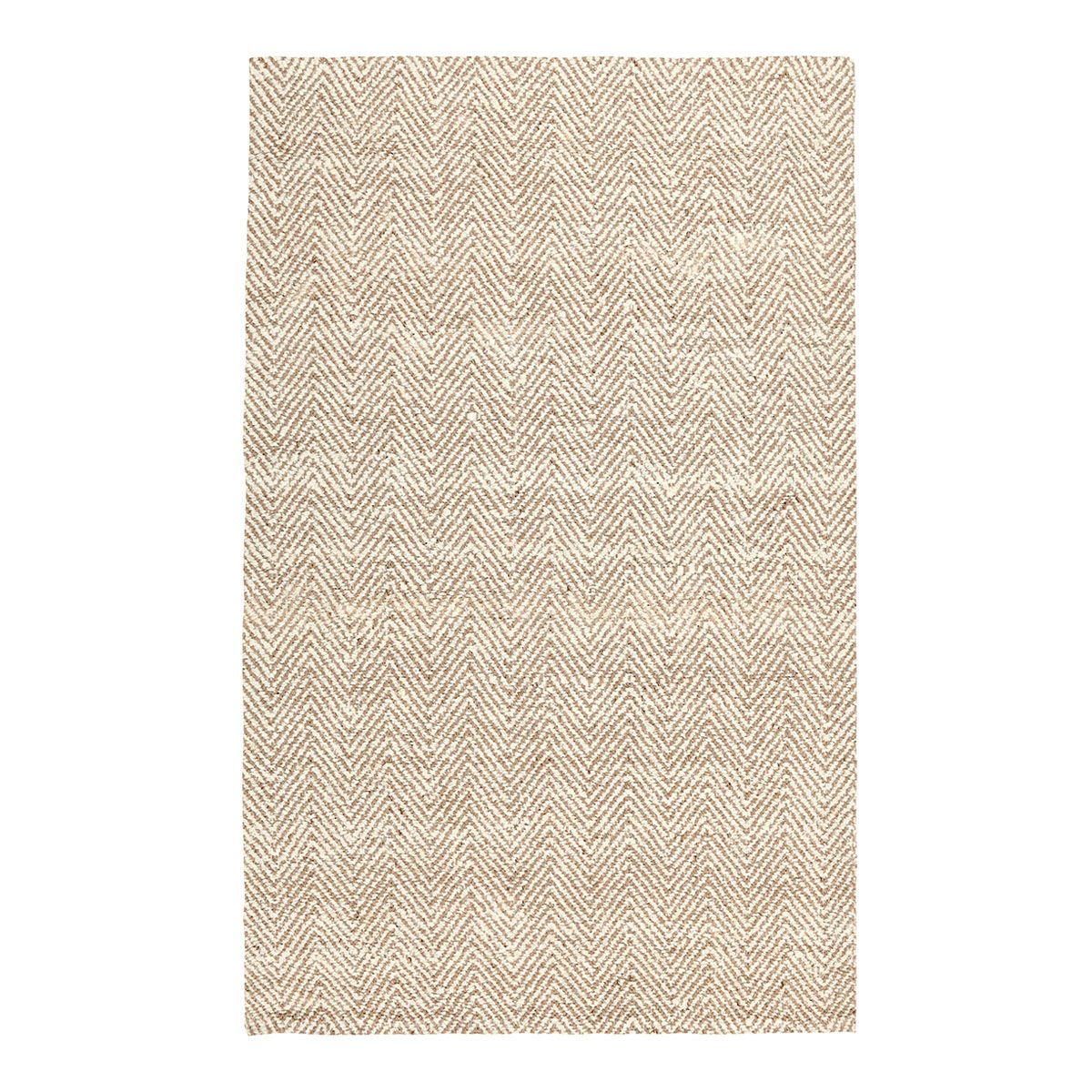 Herringbone - 2' x 3' Chenille Rug - Ivory/Natural