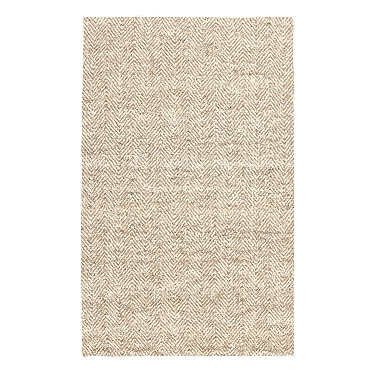 Herringbone - 8' x 10' Chenille Rug - Ivory/Natural