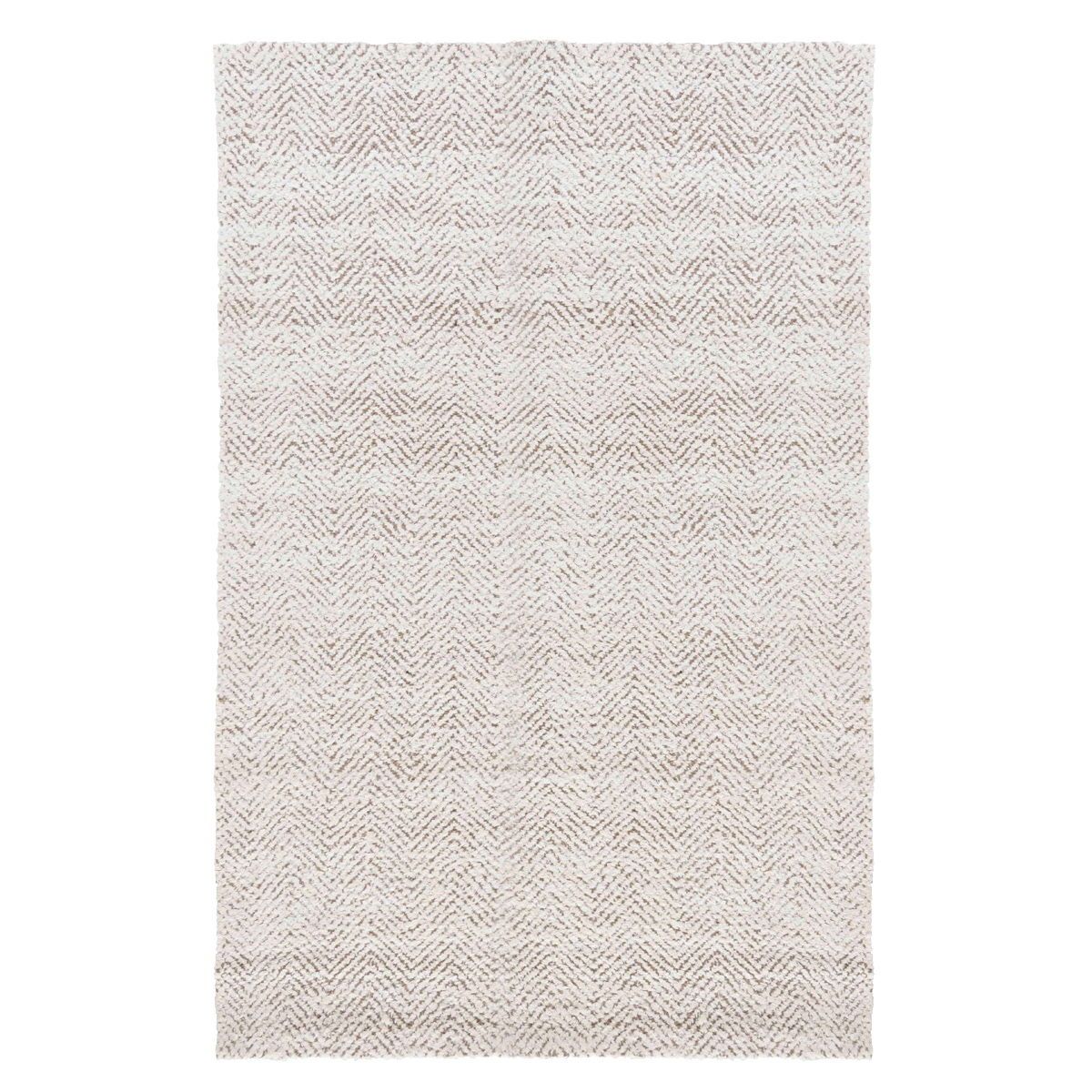 Herringbone - 6' x 9' Chenille Rug - Ivory/Natural
