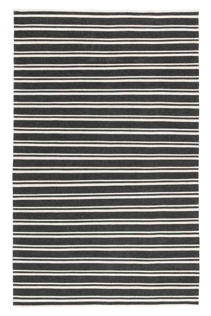 Performance Palma Stripe - Rug 5' x 8' - Charcoal/Ivory