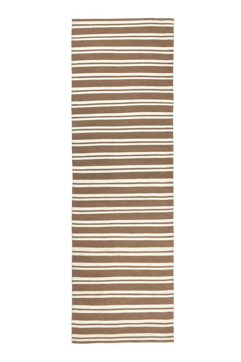 Performance Palma Stripe - Rug 2.6' x 8' - Coconut Brown/Ivory