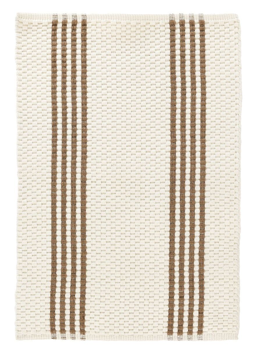 Performance Sorrento Stripe - Rug 2.6' x 8' - Ivory/Coconut Brown