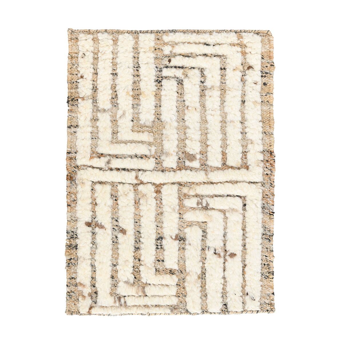 Radiant Oasis - Tuku Rug 2' x 3' - Natural/Ivory