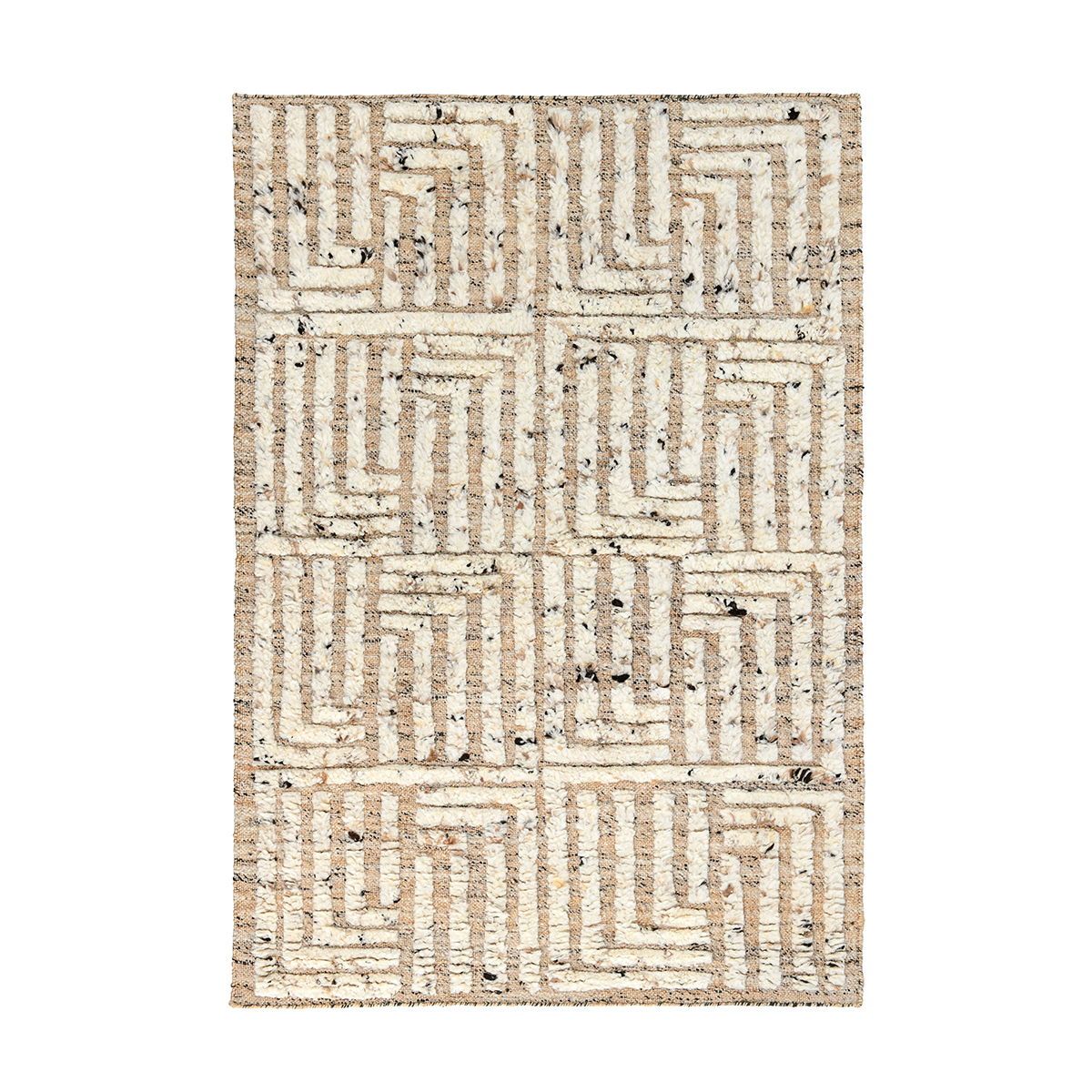 Radiant Oasis - Tuku Rug 5' x 8' - Natural/Ivory