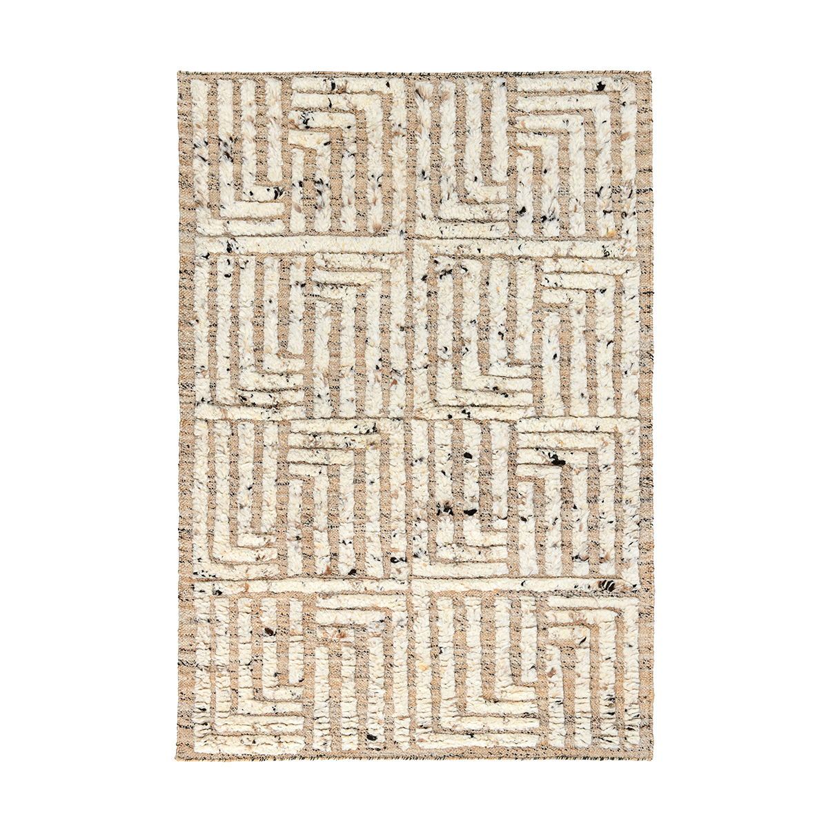 Radiant Oasis - Tuku Rug 9' x 12' - Natural/Ivory