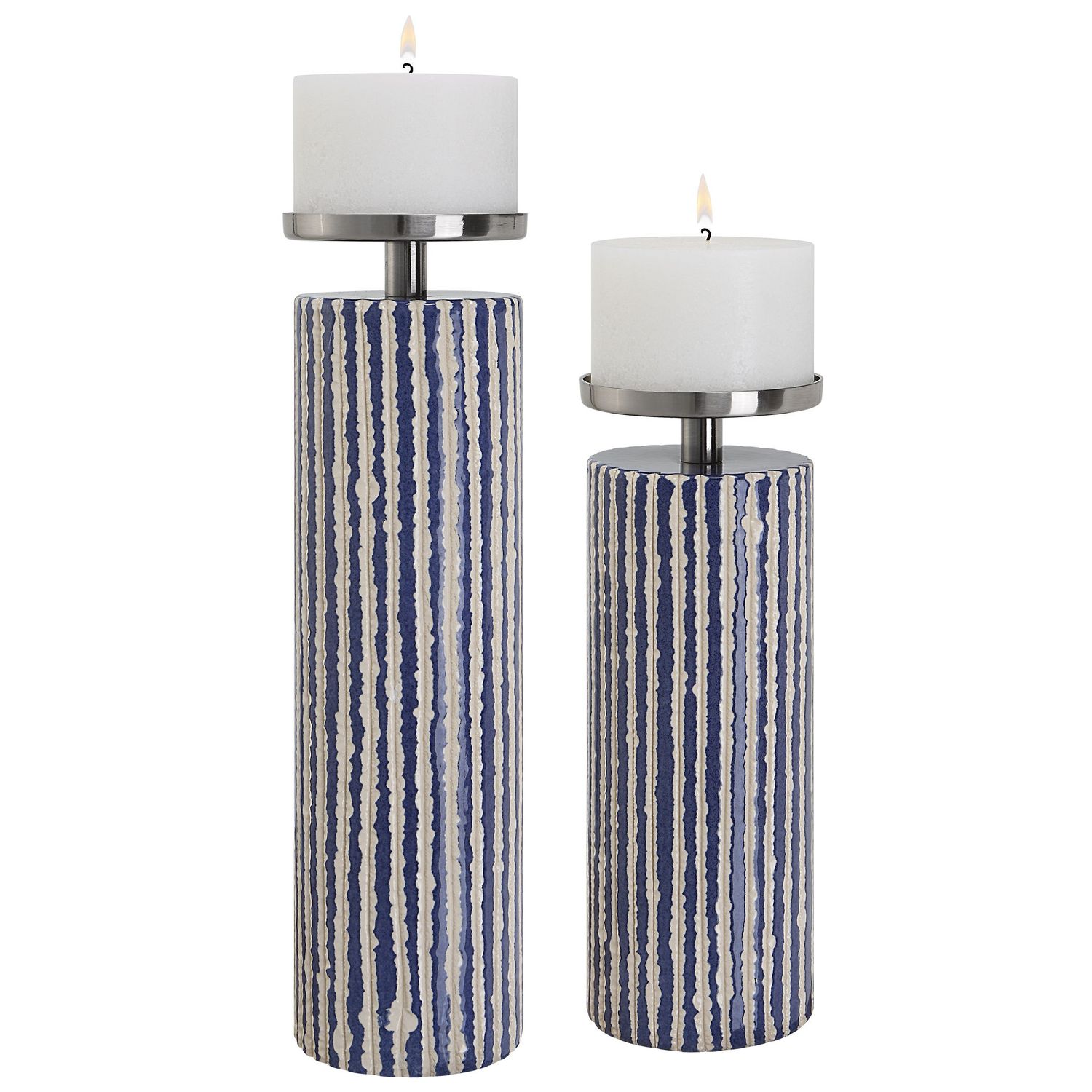 Havana - Candleholders (Set of 2) - Blue