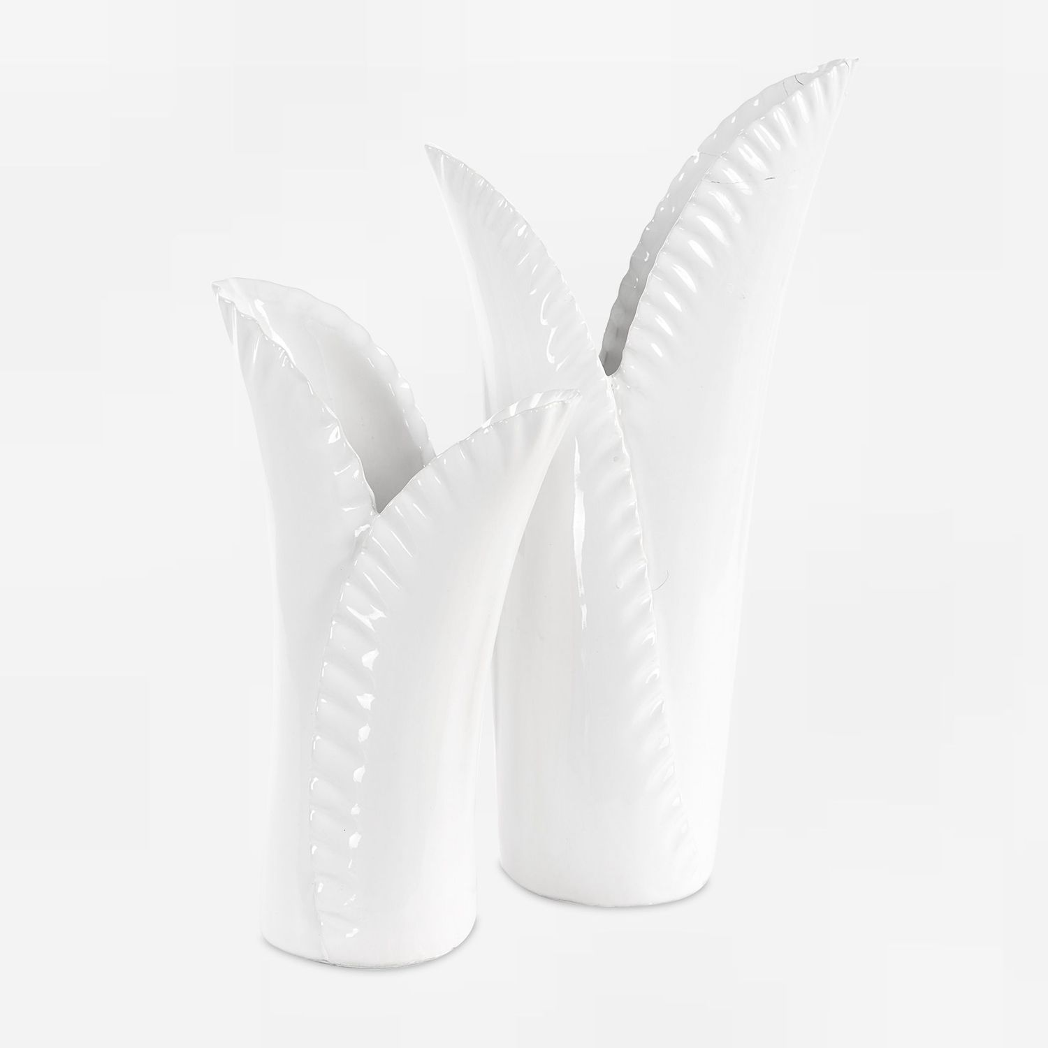 Leafscape - Vases (Set of 2) - White