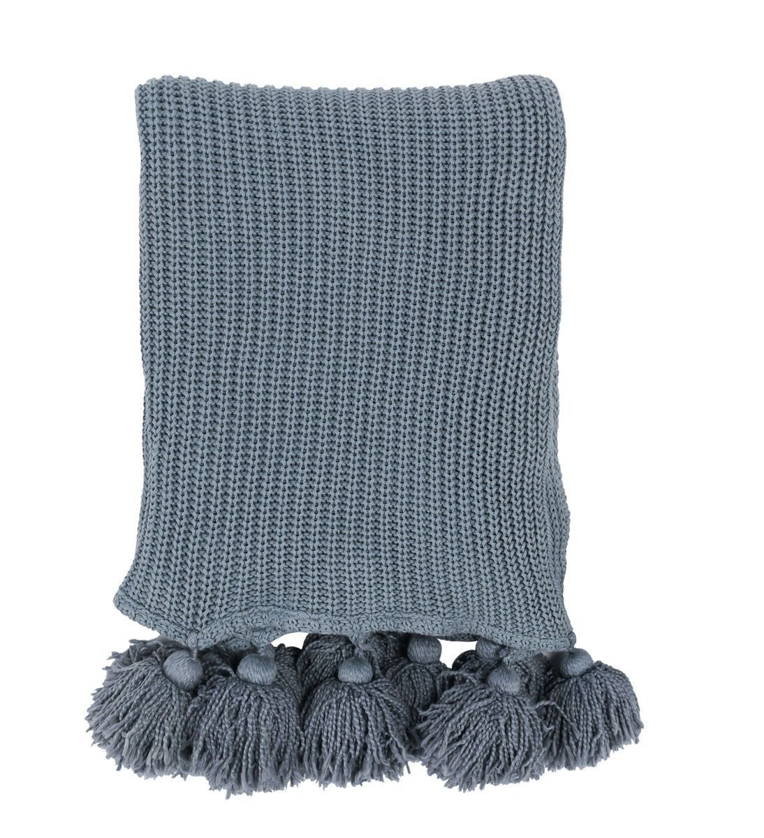 Throws - TC Veda Throw - Sea Fog Blue