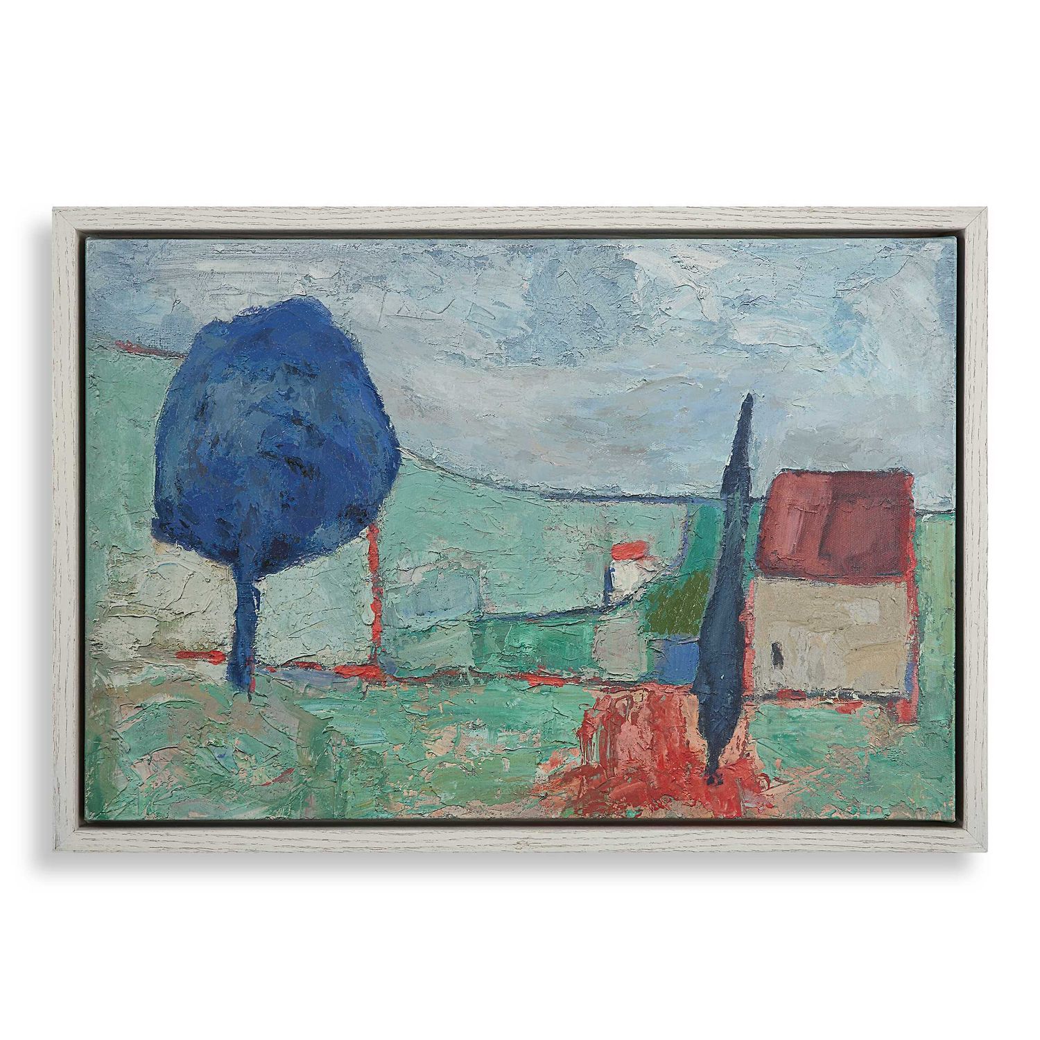 Lorraine - Framed Canvas - Blue / Green / Orange