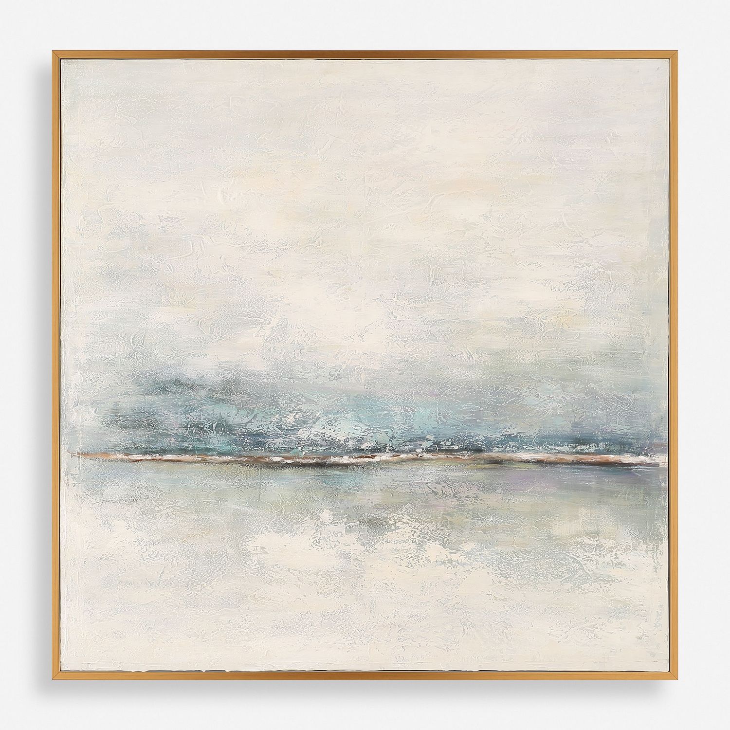 Foggy Morning - Abstract Art - Light Brown