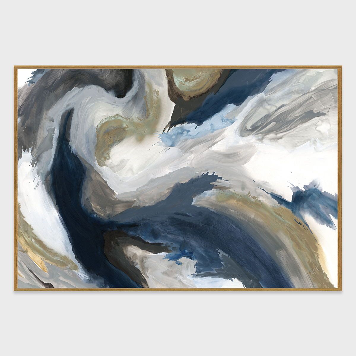 Ultra Marine I - 72" x 48" Canvas Art - Blue