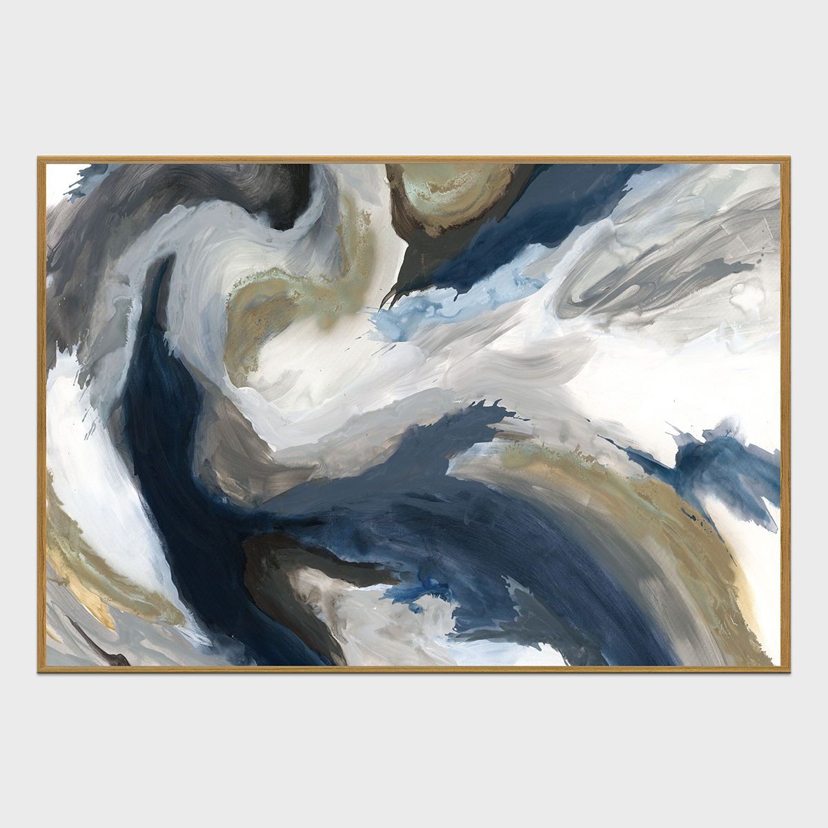 Ultra Marine I - 60" x 40" Canvas Art - Blue