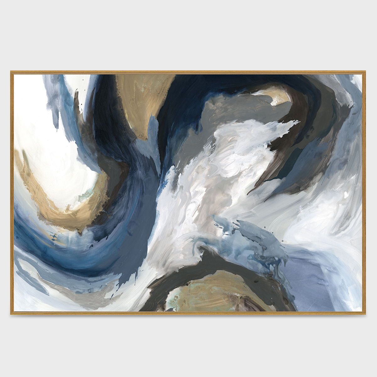 Ultra Marine II - 40" x 30" Canvas Art - Blue