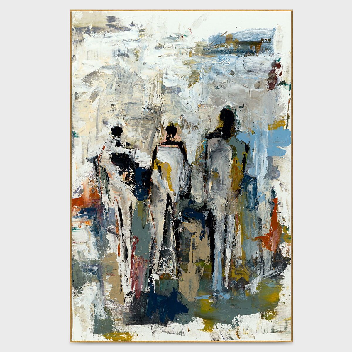 Hospitality - 20" x 30" Canvas Art - Blue & Gray