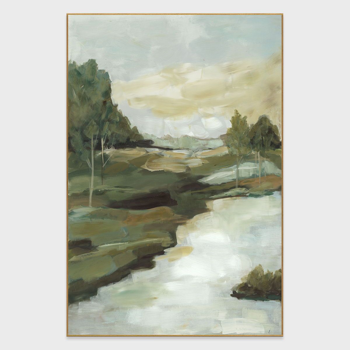 Forest Park - 48" x 72" Canvas Art - Green