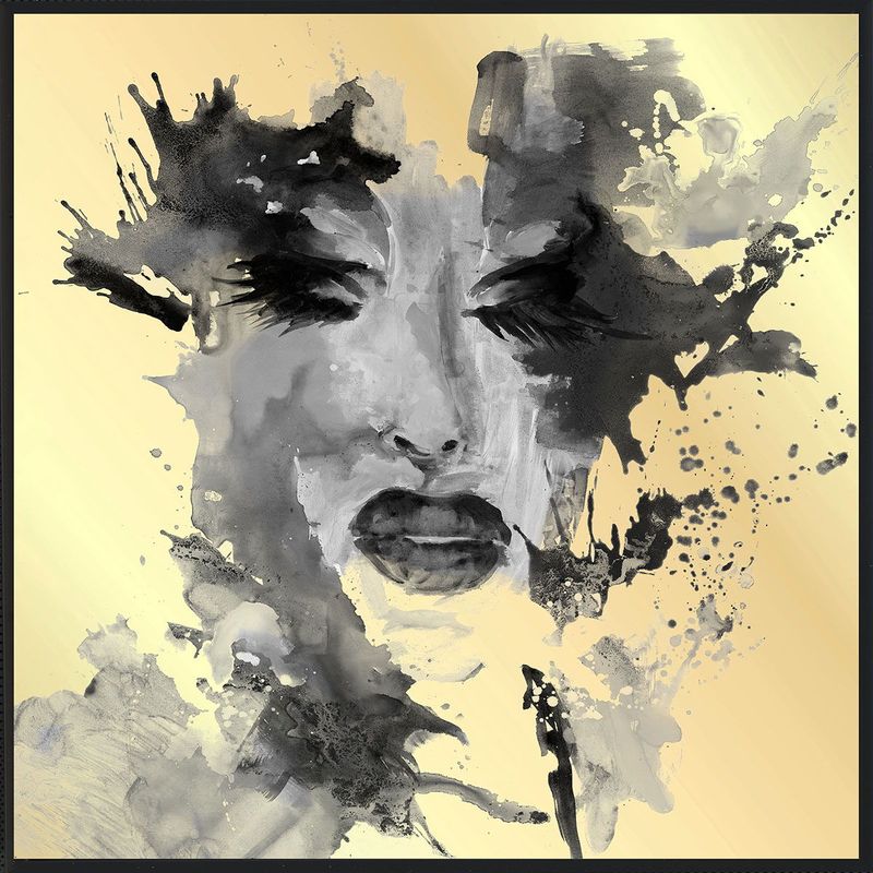 She - Painting 48' x 48' By Buddy Whitlock - Black