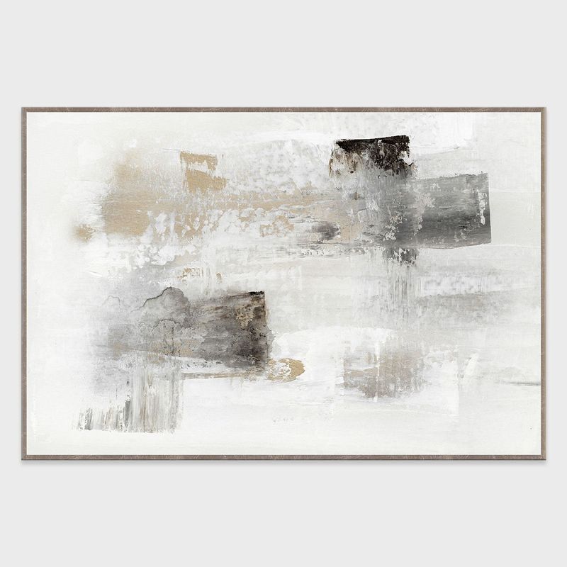 Whisper I - 60" x 40" Canvas Art - White