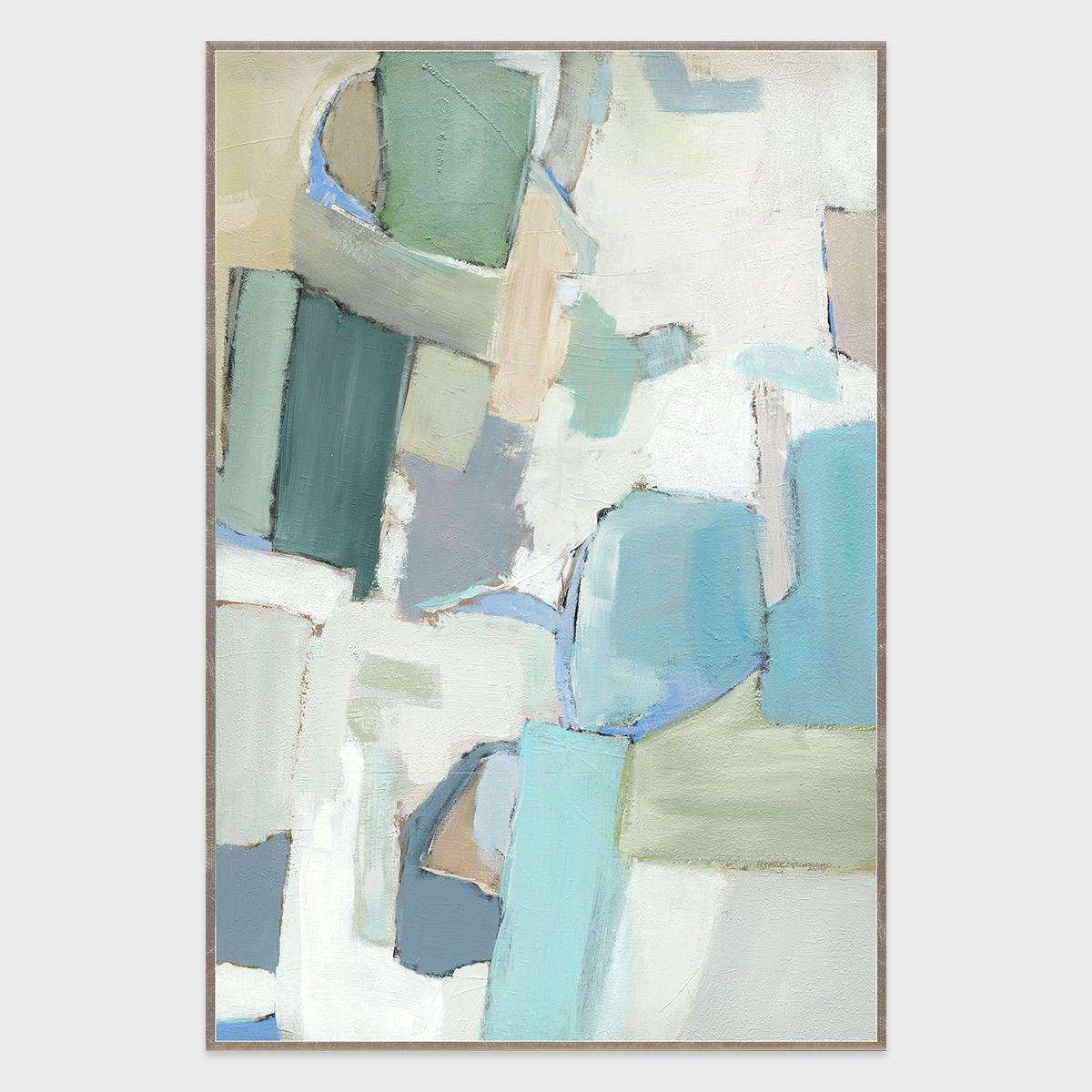 Elder - 40" x 60" Canvas Art - Blue & Green