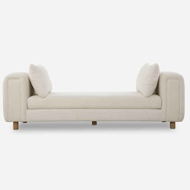 Repose - Oversized Ivory Bench