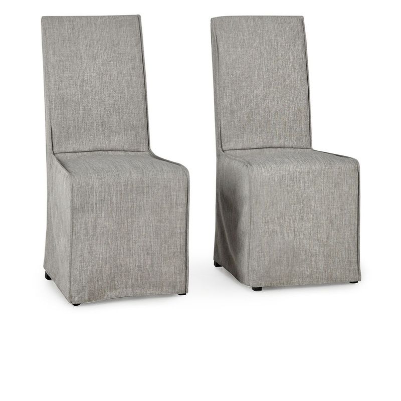 Jordan - Upholstered Dining Chair (Set of 2) - Cool Gray