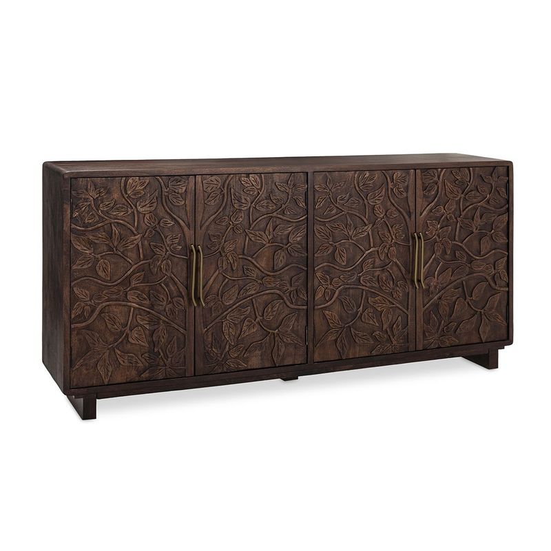 Albero - Wood 4 Door Buffet - Kona Brown