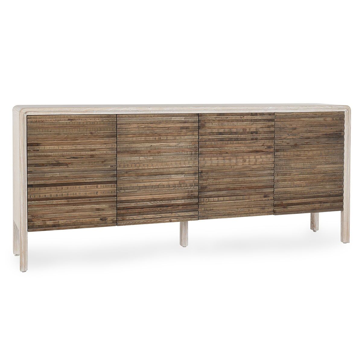 Elodie - 4 Door Sideboard - Beige/Natural