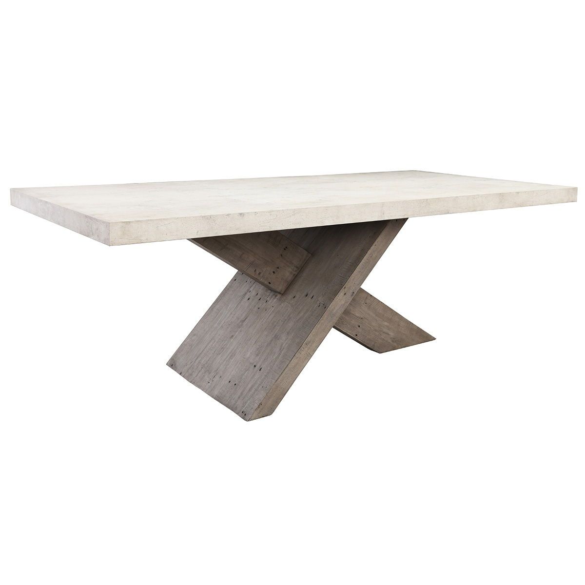 Durant - Dining Table - Distressed Gray/Antique White