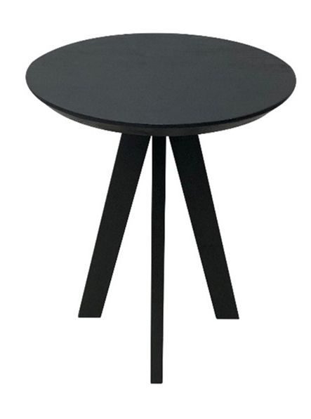 Rodrigo - Wood Round Bar Table - Black