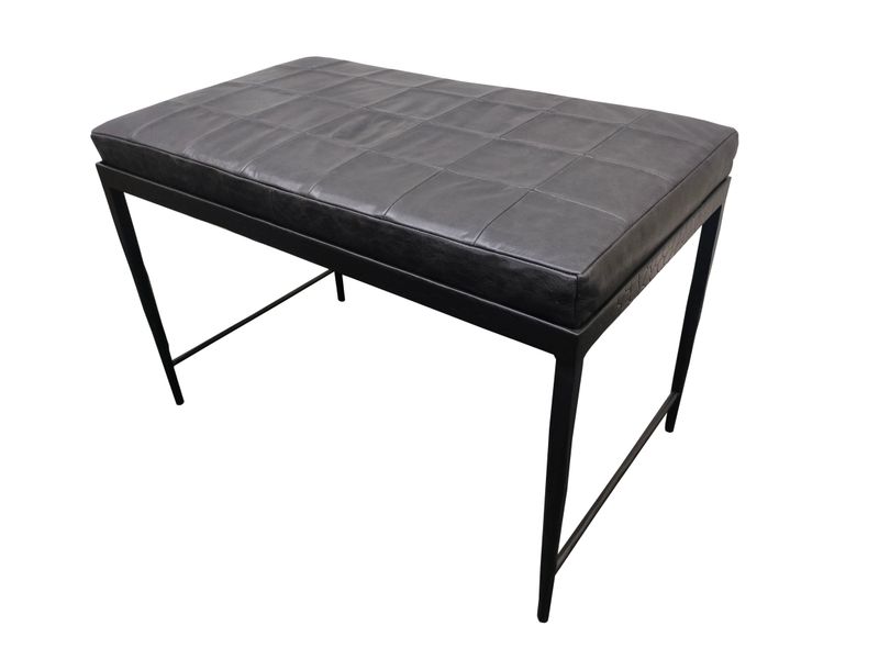 Malo - Leather Bench - Onyx Black